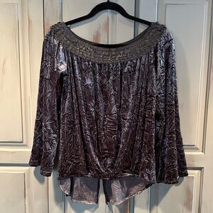 Lola & Sophie Crushed Velvet Top